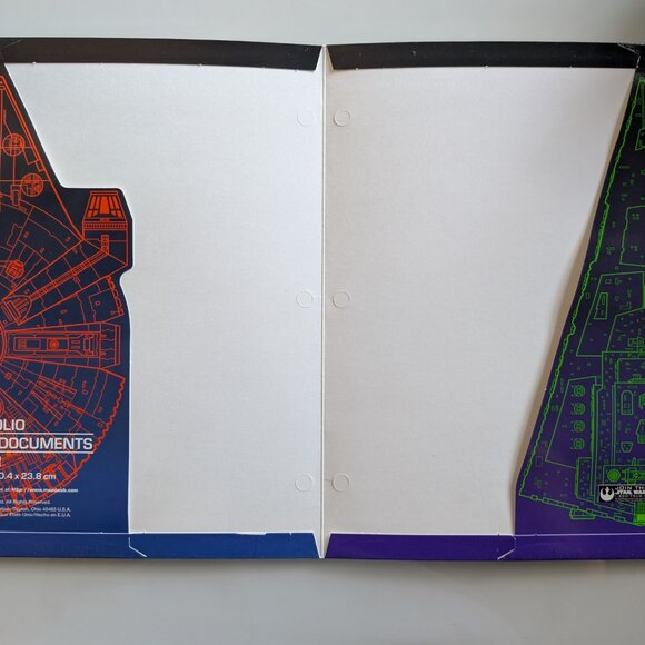 1990's Vintage Star Wars Unpunched Mead Portfolio Folder 1996 - 33384 - Picture 3 of 3